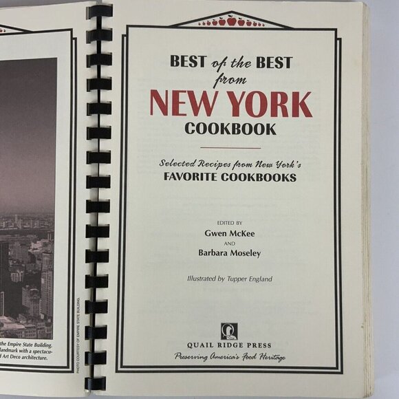 Best Of The Best From New York Cookbook By Quail Ridge Press 2001 Spiral Bound - Picture 4 of 15